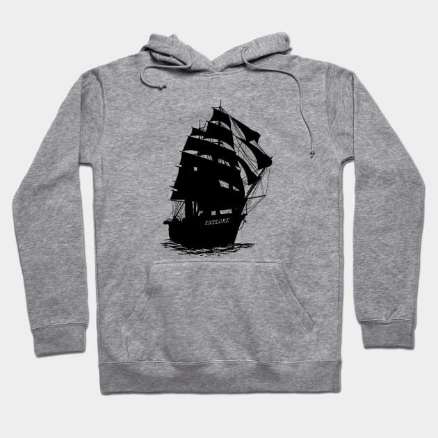 Explore Ship Hoodie by explorerspodcast